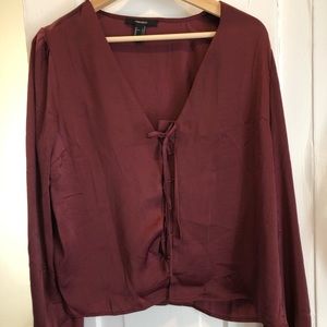 Burgundy Blouse